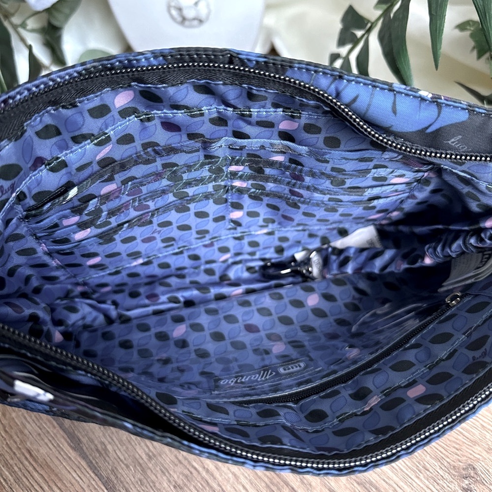 Lug 2 Pc. Bundle Blue Leaf Mambo Crossbody & Blue Leaf Adagio Crossbody Bags - Picture 11 of 16